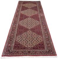 Morgenland Hochflor-Läufer Bidjar Stark Gemustert 296 x 82 cm, rechteckig, 1,5 mm Höhe, Unikat mit Zertifikat