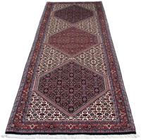 Morgenland Hochflor-Läufer Bidjar Medaillon 305 x 84 cm, rechteckig, 1,5 mm Höhe, Unikat mit Zertifikat