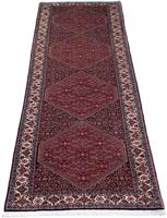 Morgenland Hochflor-Läufer Bidjar Medaillon 295 x 88 cm, rechteckig, 1,5 mm Höhe, Unikat mit Zertifikat