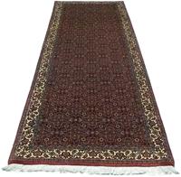 Morgenland Hochflor-Läufer Bidjar Stark Gemustert Rosso 297 x 90 cm, rechteckig, 1,5 mm Höhe, Unikat mit Zertifikat