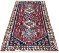 Morgenland Hochflor-Läufer Yalameh Medaillon Rosso chiaro 189 x 79 cm, rechteckig, 1 mm Höhe, Handgeknüpft