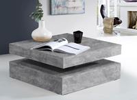 FORTE Salontafel met functie, draaibaar tafelblad, breedte ca. 78x78 cm