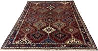Morgenland Hochflor-Läufer Yalameh Medaillon Rosso 194 x 98 cm, rechteckig, 1 mm Höhe, Handgeknüpft