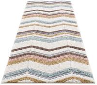 Carpet City Hochflor-Läufer Focus, rechteckig, 20 mm Höhe, 3D-Optik, Chevron/ Zickzack, Wohnzimmer