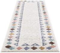 Carpet City Hoogpolige loper Focus Boho-vloerkleed, bijzonder zacht, met randdessin, 3D-effect