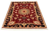 Morgenland Hochflor-Läufer Keshan Durchgemustert Beige 189 x 68 cm, rechteckig, 1 mm Höhe, Handgeknüpft