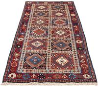 Morgenland Hochflor-Läufer Yalameh Medaillon Rosso chiaro 189 x 82 cm, rechteckig, 1 mm Höhe, Handgeknüpft