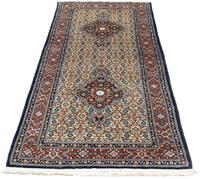 Morgenland Hochflor-Läufer Yalameh Felder Rosso chiaro 198 x 79 cm, rechteckig, 1 mm Höhe, Handgeknüpft