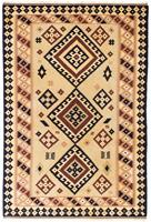 Morgenland Hochflor-Läufer Nain Durchgemustert Bianco naturale 207 x 68 cm, rechteckig, 1 mm Höhe, Handgeknüpft
