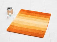 Badematte Palace MEUSCH, Höhe 23 mm, rutschhemmend beschichtet, fußbodenheizungsgeeignet, Kunstfaser, rechteckig, Badteppich, gestreift, mit Farbverlauf, waschbar