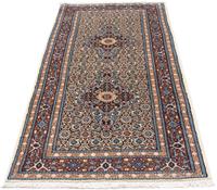 Morgenland Hochflor-Läufer Moud Medaillon Beige 192 x 78 cm, rechteckig, 1 mm Höhe, Handgeknüpft