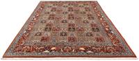 Morgenland Hochflor-Läufer Moud Figurativ Rosso scuro 388 x 82 cm, rechteckig, 1 mm Höhe, Unikat mit Zertifikat