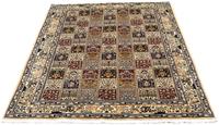 Morgenland Hochflor-Läufer Moud Medaillon Beige 195 x 78 cm, rechteckig, 1 mm Höhe, Handgeknüpft