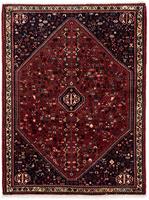 Morgenland Hochflor-Läufer Abadeh Medaillon Rosso scuro 195 x 78 cm, rechteckig, 1 mm Höhe, Handgeknüpft