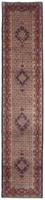 Morgenland Hochflor-Läufer Moud Felder Rosso 390 x 83 cm, rechteckig, 1 mm Höhe, Unikat mit Zertifikat