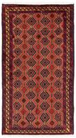 Morgenland Hochflor-Läufer Belutsch Durchgemustert Rosso 181 x 98 cm, rechteckig, 0,8 mm Höhe, Handgeknüpft