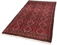 Morgenland Hochflor-Läufer Belutsch Durchgemustert Rosso 184 x 103 cm, rechteckig, 0,8 mm Höhe, Handgeknüpft