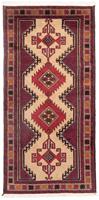 Morgenland Hochflor-Läufer Belutsch Medaillon Beige 205 x 103 cm, rechteckig, 0,8 mm Höhe, Handgeknüpft