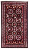 Morgenland Hochflor-Läufer Belutsch Durchgemustert Rosso 194 x 105 cm, rechteckig, 0,8 mm Höhe, Handgeknüpft