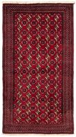 Morgenland Hochflor-Läufer Belutsch Durchgemustert Rosso scuro 194 x 101 cm, rechteckig, 0,8 mm Höhe, Handgeknüpft