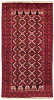 Morgenland Hochflor-Läufer Belutsch Durchgemustert Rosso 191 x 101 cm, rechteckig, 0,8 mm Höhe, Handgeknüpft