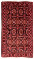 morgenland Hoogpolige loper Belutsch geheel gedessineerd rosso 181 x 102 cm Handgeknoopt