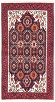 Morgenland Hochflor-Läufer Belutsch Medaillon Rosso 177 x 94 cm, rechteckig, 0,8 mm Höhe, Handgeknüpft