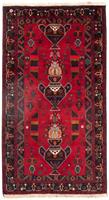 Morgenland Hochflor-Läufer Belutsch Medaillon Rosso 190 x 109 cm, rechteckig, 0,8 mm Höhe, Handgeknüpft