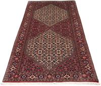 Morgenland Hochflor-Läufer Bidjar Medaillon 187 x 72 cm, rechteckig, 1 mm Höhe, Unikat mit Zertifikat