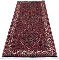 Morgenland Hochflor-Läufer Bidjar Medaillon 194 x 73 cm, rechteckig, 1,5 mm Höhe, Unikat mit Zertifikat