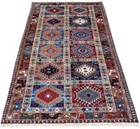 Morgenland Hochflor-Läufer Yalameh Medaillon Rosso 197 x 82 cm, rechteckig, 1 mm Höhe, Handgeknüpft