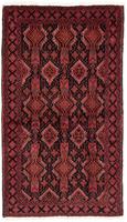 morgenland Hoogpolige loper Belutsch geheel gedessineerd rosso 199 x 105 cm Handgeknoopt