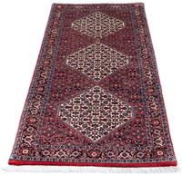 Morgenland Hochflor-Läufer Bidjar Medaillon 197 x 74 cm, rechteckig, 1 mm Höhe, Unikat mit Zertifikat