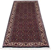 Morgenland Hochflor-Läufer Bidjar Medaillon 196 x 72 cm, rechteckig, 1,5 mm Höhe, Unikat mit Zertifikat