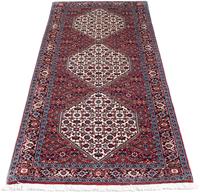 Morgenland Hochflor-Läufer Bidjar Medaillon 196 x 72 cm, rechteckig, 1,5 mm Höhe, Unikat mit Zertifikat