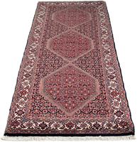Morgenland Hochflor-Läufer Bidjar Medaillon 190 x 74 cm, rechteckig, 1 mm Höhe, Unikat mit Zertifikat