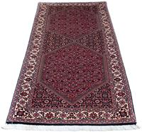 Morgenland Hochflor-Läufer Bidjar Medaillon 201 x 74 cm, rechteckig, 1 mm Höhe, Unikat mit Zertifikat