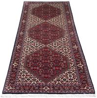 Morgenland Hochflor-Läufer Bidjar Medaillon 203 x 70 cm, rechteckig, 1 mm Höhe, Unikat mit Zertifikat