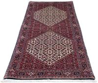 Morgenland Hochflor-Läufer Bidjar Medaillon 195 x 73 cm, rechteckig, 1 mm Höhe, Unikat mit Zertifikat