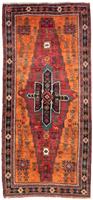 Morgenland Hochflor-Läufer Shiraz Medaillon Arancione 220 x 104 cm, rechteckig, 1 mm Höhe, Handgeknüpft