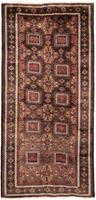 Morgenland Hochflor-Läufer Belutsch Durchgemustert Cioccolato chiaro 223 x 111 cm, rechteckig, 0,8 mm Höhe, Handgeknüpft