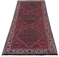 Morgenland Hochflor-Läufer Bidjar - Zanjan Medaillon 206 x 73 cm, rechteckig, 1 mm Höhe, Unikat mit Zertifikat