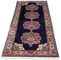 Morgenland Hochflor-Läufer Bidjar Medaillon 199 x 72 cm, rechteckig, 1 mm Höhe, Unikat mit Zertifikat