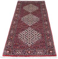 Morgenland Hochflor-Läufer Bidjar Medaillon 208 x 73 cm, rechteckig, 1 mm Höhe, Unikat mit Zertifikat