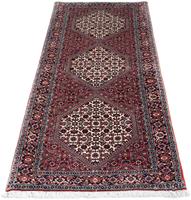 Morgenland Hochflor-Läufer Bidjar - Zanjan Medaillon 198 x 73 cm, rechteckig, 1,5 mm Höhe, Unikat mit Zertifikat