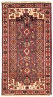 Morgenland Hochflor-Läufer Belutsch Stark Gemustert Beige 180 x 98 cm, rechteckig, 0,8 mm Höhe, Handgeknüpft