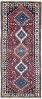 Morgenland Hochflor-Läufer Yalameh Medaillon Beige 205 x 83 cm, rechteckig, 1 mm Höhe, Handgeknüpft