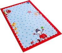 Babyglück Vloerkleed voor de kinderkamer Babygeluk 715 Stof print, zachte microvezel, kinderkamer