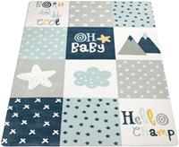 Paco Home Kindervloerkleed Chicos 554 Platweefsel, met een opschrift & regenboog of sterretjes, pastelkleuren