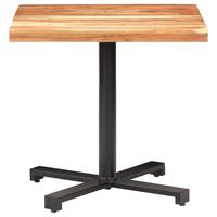 vidaXL Bistrotisch Quadratisch 80x80x75 cm Akazie Massivholz 